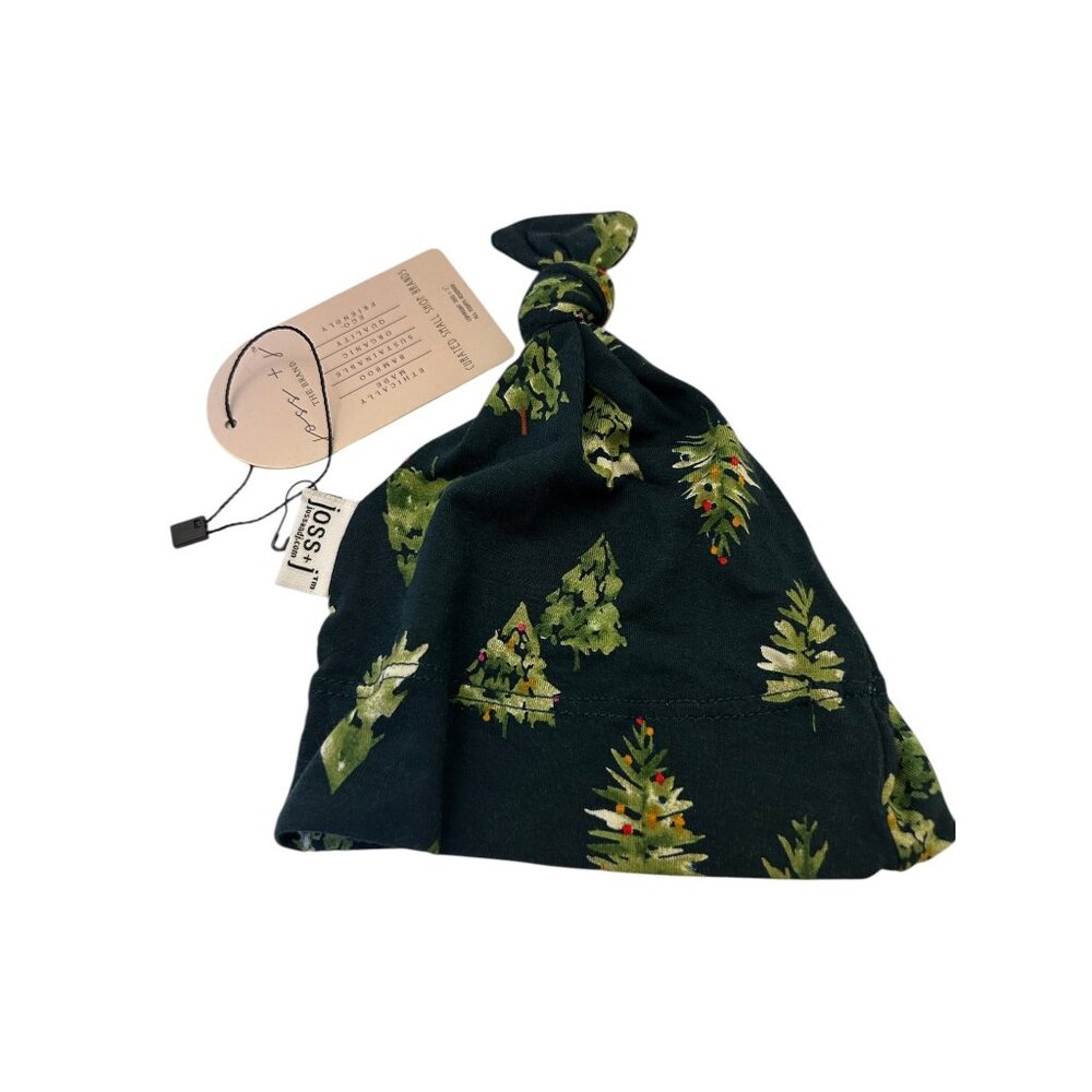 Three Piece Set Green Christmas Tree Knot Turban Headwrap For Baby By Joss & J